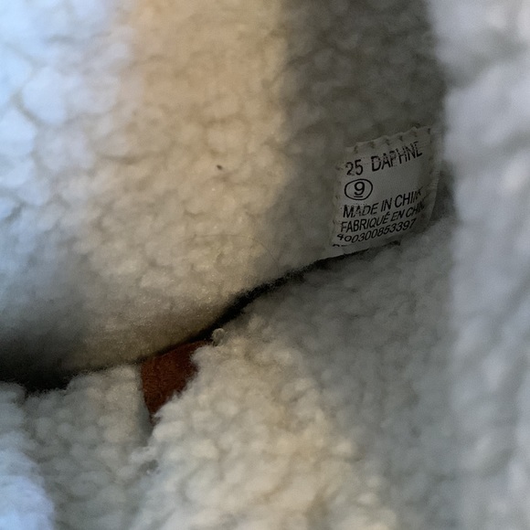 Brown vegan suede tall lined boots 9 - Picture 10 of 16